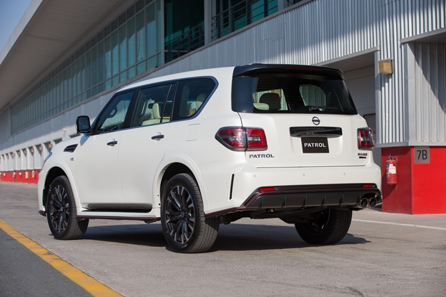 Nissan Patrol Nismo搭載5.6升V8缸內直噴引擎，最大動力較一般車型升級至428hp/57.1kgm。