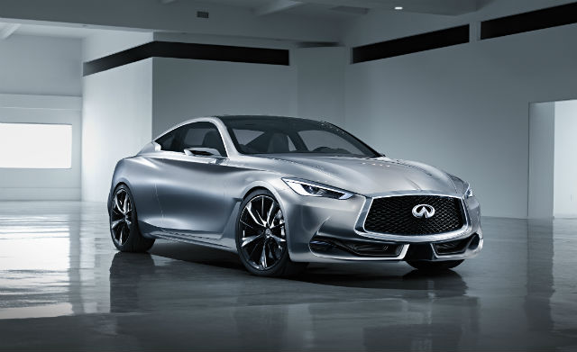 外媒新捕捉到的Infiniti Q60試路照外觀，比起Q60 Concept更具有野性風格，且在無偽裝貼紙的包覆下，整部車的樣貌一覽無遺。（圖片來源／Infiniti）