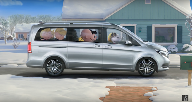 趁機沾光！M-Benz V-Class 找上 60 週年 Snoopy 站台！(內有影片)