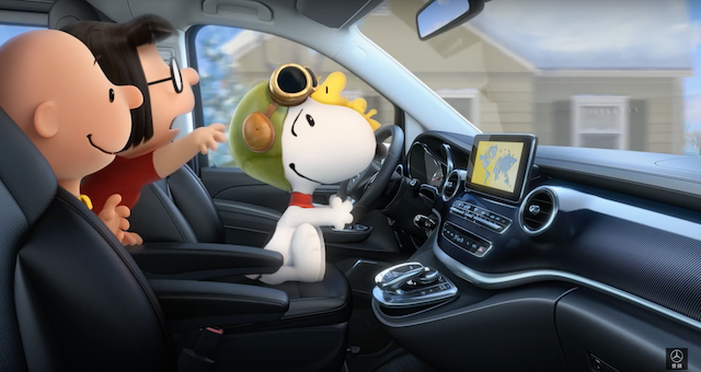 趁機沾光！M-Benz V-Class 找上 60 週年 Snoopy 站台！(內有影片)