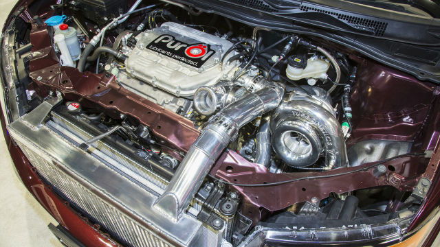 Bisimoto針對Odyssey的V6引擎進行調校、結合兩具渦輪增壓，最大輸出馬力來到驚人的1,209hp。