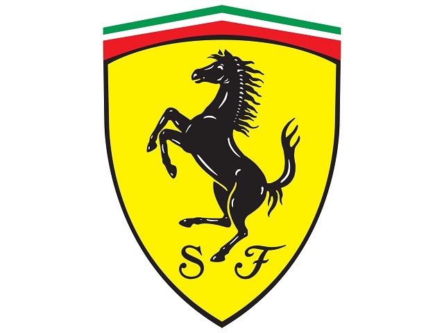 Ferrari 車徽上方的配色順序平時也很難注意到。（圖片來源：www.johnywheels.com）
