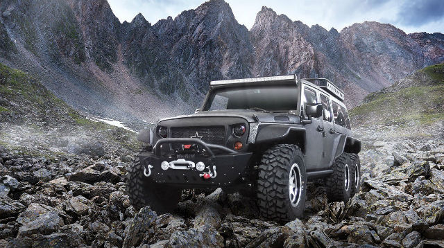 進化版山寨車 Jeep Wrangler Tomahawk 6 輪越野車中國亮相 內有相片集 自由電子報汽車頻道