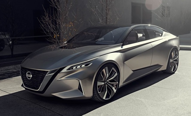 Nissan 推出全新概念車款 Vmotion 2.0，結合全新世代的 V-Motion 設計理念。