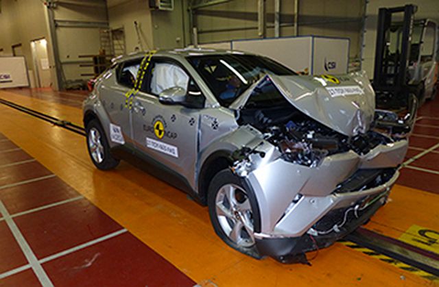 Euro NCAP 此次測試的  Toyota C-HR ，同為台灣販售的歐規車型。