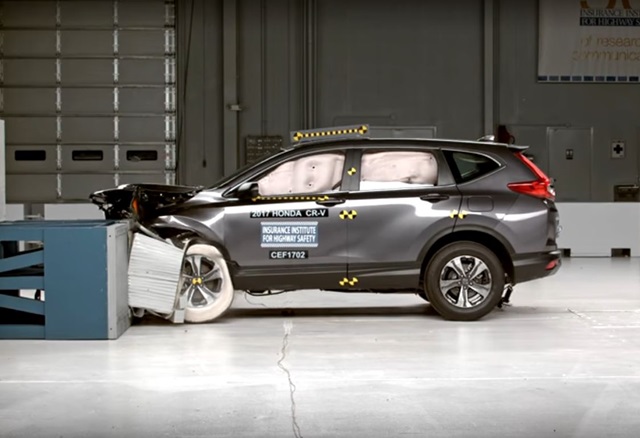 全球最權威的撞擊測試單位 IIHS 近日公佈第五代 CR-V 的測試結果，在 5 項撞測中都拿下 Good 的評價。