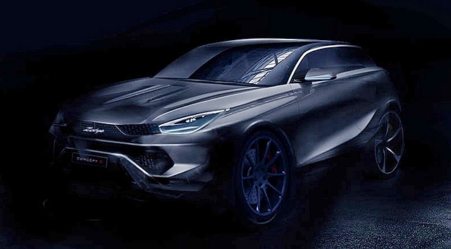 眾泰 Concept S 概念車，造型設計朝跑旅風格而來，不過再從車尾來看卻...