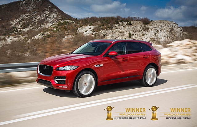 Jaguar F-Pace 一口氣奪下年度汽車，以及年度最佳設計兩個獎項。