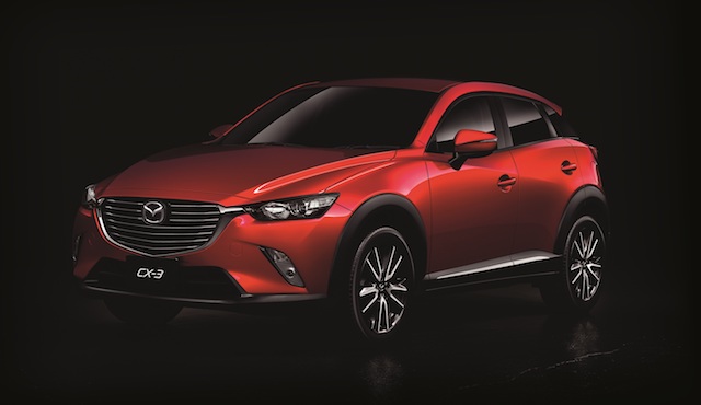 Mazda  CX-3 i-ACTIVSENSE 安心特仕版，具備在時速 4-30 公里低速行駛時的 SCBS-F 前行煞車輔助系統。（圖片來源：Mazda）