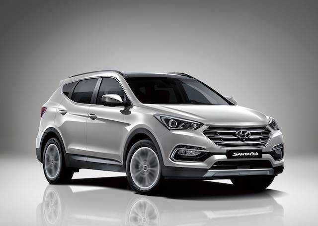 Hyundai  Santa Fe 小改款,汽油首席價格衝著 CR-V 1.5VTi-S 而來。(圖片來源:Hyundai)
