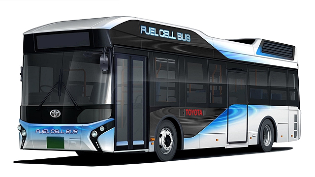 除了有氫燃料電池物流車發展計畫外，Toyota 也準備在 2020 年東京奧運時，提供 100 輛氫燃料電池動力巴士。