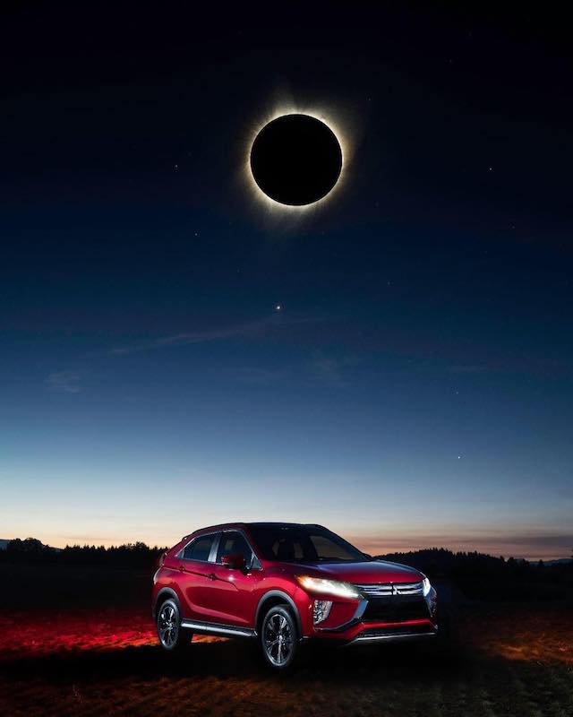 Mitsubishi Motors 在美國波特蘭舉辦 Eclipse Cross：「The First Contact」活動，讓兩個日蝕「百年一遇」。