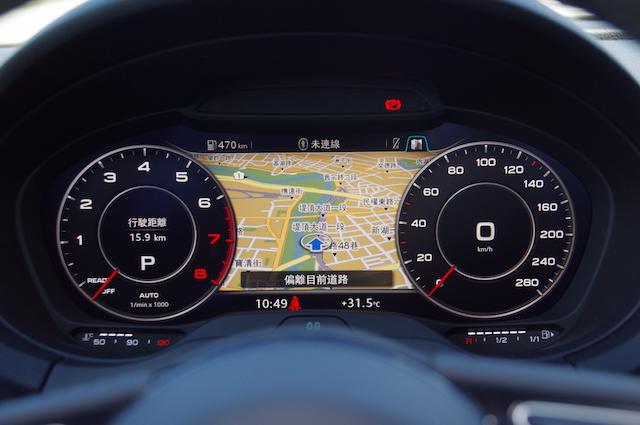 Audi Virtual Cockpit Package 全數位虛擬座艙，讓車內更具科技感。