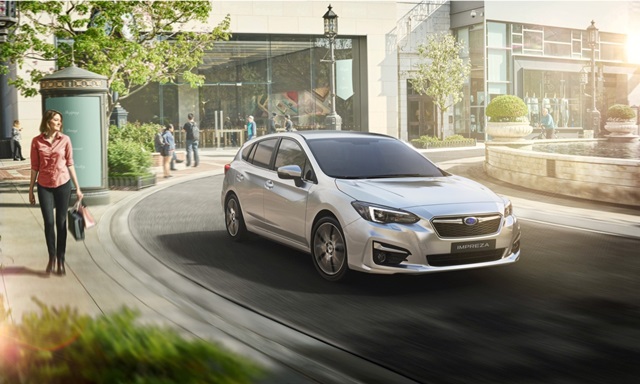 首波搭載 Eyesight 主動安全系統的 Subaru 車款，包括 2018 年式的 Impreza、XV、Levorg。