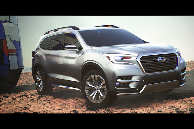 Subaru 先前公布的 Ascent Concept 概念車樣貌。