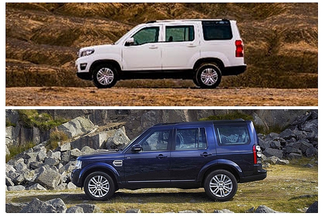 尺碼略小的 X70A ，從正車側來看與 Land Rover Discovery 4（下圖）的相似度相當高。 