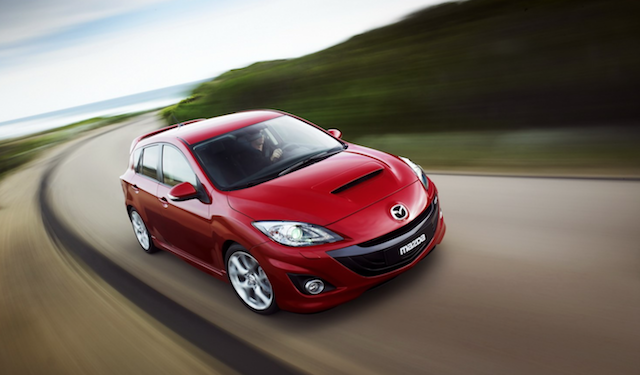 Mazda 性能車 MPS，短時間無緣重出江湖。此為 Mazda 3 MPS 。