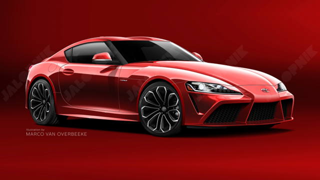 Toyota「牛魔王」Supra 近日傳出最新消息，將在今年 3 月的日內瓦車展上正式亮相。圖為最新 Supra 預想圖。