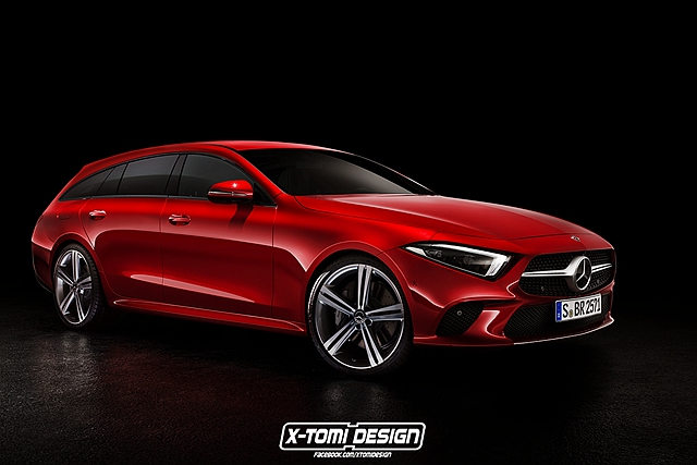 網路知名的汽車修圖玩家，也曾設計出新世代賓士 CLS Shooting Brake，但原廠已經表態不會再推旅行車版本，因此無法看到實車量產。（圖片轉自 X-Tomi Design Facebook 粉絲團）