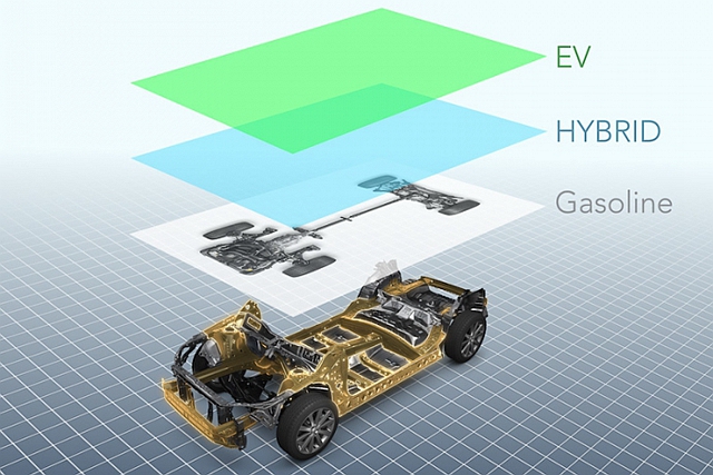 嶄新 Subaru Global Platform 模組化底盤可適應更多動力系統，也讓全新 Forester 休旅車擁有 PHEV 插電式複合動力系統可用。