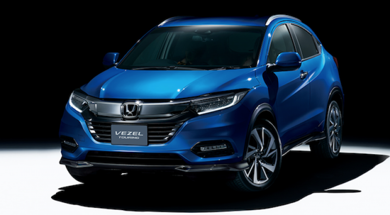 日本名 VEZEL 的日規 HR-V，小改款車型 1  月底會正式上市。