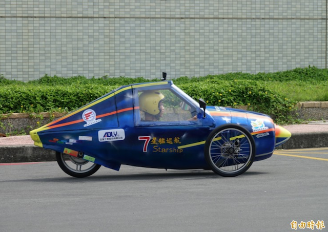 全國環保節能車大賽熱血登場。（記者劉曉欣攝）