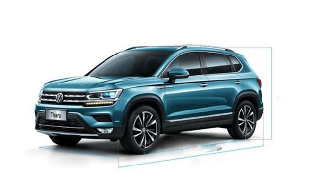 VW 即將推出的 Tarek 新車，外觀、內裝估計會與中國的 Tharu 雷同。（此為中國市場的 Tharu 休旅車。）