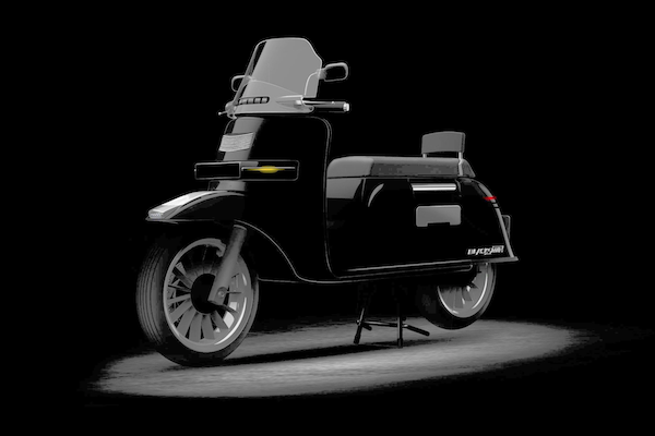 比照 Gogoro 採電池交換！極速 120 公里復古外型電動機車亮相