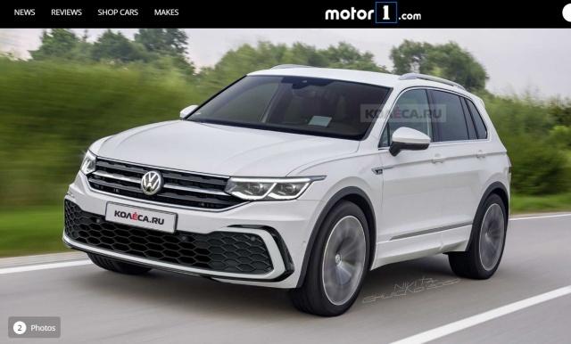 外媒繪製新一代 Tiguan 的可能樣貌。