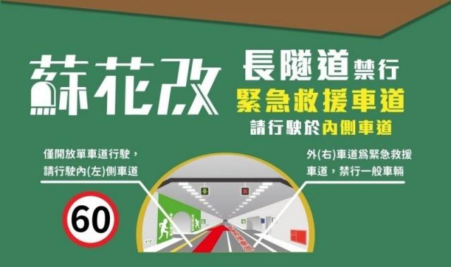 公路總局今年製作蘇花改春節交通攻略。（公路總局提供）
