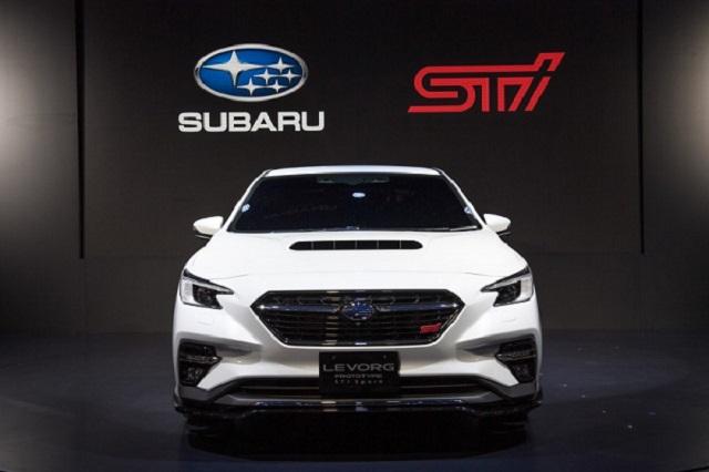 日本車廠速霸陸（Subaru）執行長中村知美（Tomomi Nakamura）表示，雖然特斯拉（Tesla）是美國市場中銷量最好的電動車廠牌，但美國消費者除了特斯拉外，可能對新能源車的興趣不高。圖為速霸陸Levorg Sti Sport原型車。（彭博）