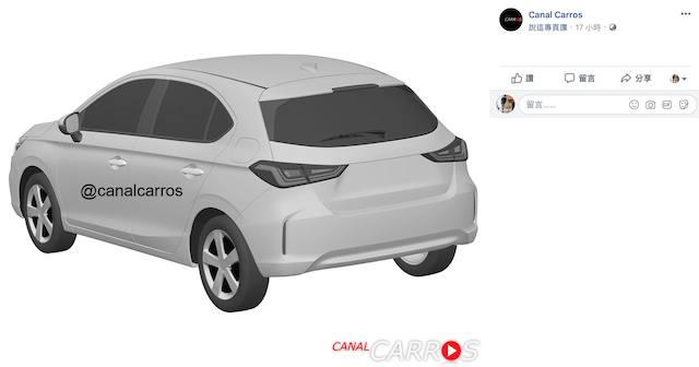 車尾燈設計與賓士 A-Class 有些類似。（圖片來源：擷取自 facebook.com/pg/facecanalcarros）