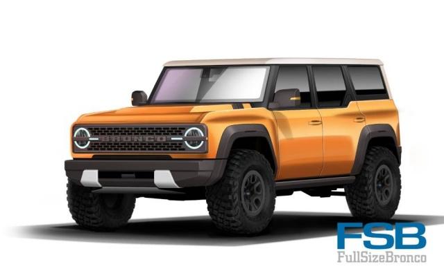 近日《Full Size Bronco》論壇發表最新 Bronco 外觀預想圖。