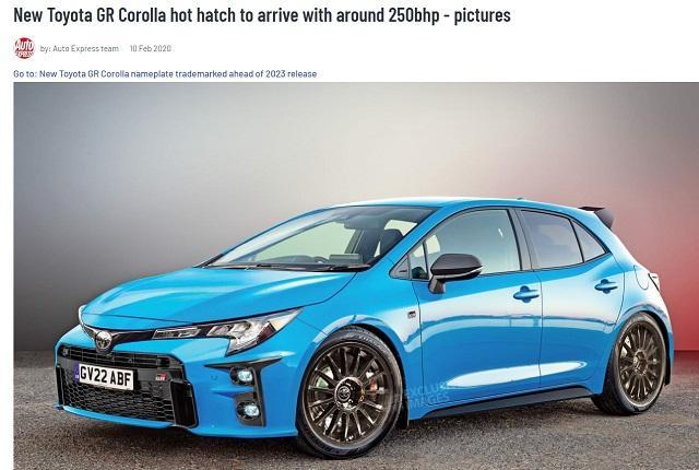 此為外媒《Autoexpress》釋出 GR Corolla 預想圖。