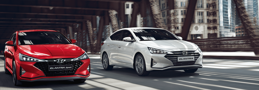 Elantra 去年推出小改款，外觀變得更銳利。