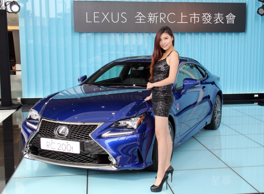 Lexus RC 為雙門跑車設定，另外還有性能版 RC F。（圖片來源：本報照片）