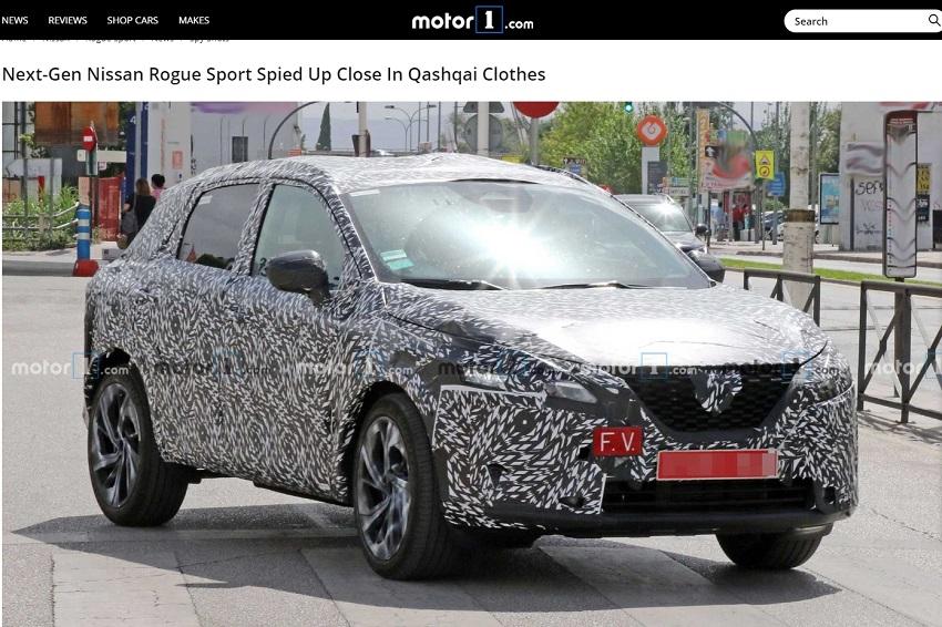 車頭和新一代 X-Trail 看齊，換上面積更大的家族化 V-Motion 水箱護罩。