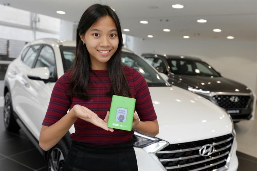 HYUNDAI汽車總經銷南陽實業與行動支付業者LINE Pay及一卡通公司攜手合作，優先提供HYUNDAI車主以LINE Pay支付保養維修消費金額，為國內首家導入LINE Pay行動支付的汽車品牌。（圖由南陽提供）
