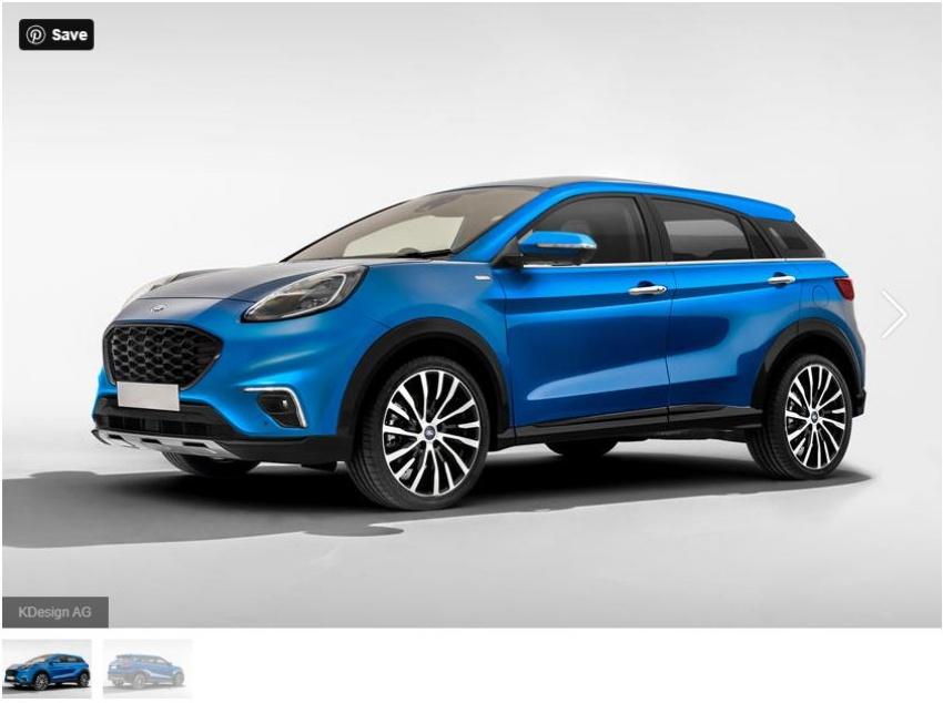 Ford 旗下小休旅 Ecosport 準備大改款，外媒釋出外觀預想圖。