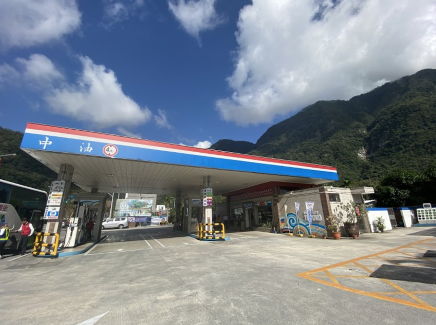 中油加油站（記者黃佩君攝）