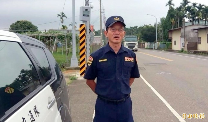 南投市 139 線三彎路段被警方列為交通整頓重點道路之一。（記者謝介裕攝）