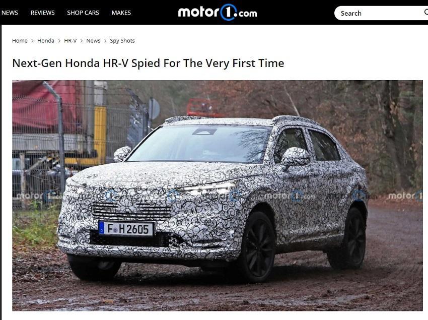 新一代 HR-V 測試車於歐洲現身。