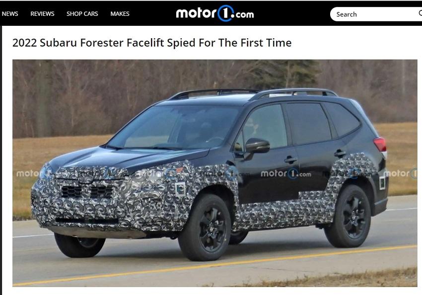 圖為測試車，全球市場小改款 Subaru Forester 將導入全新世代的渦輪。