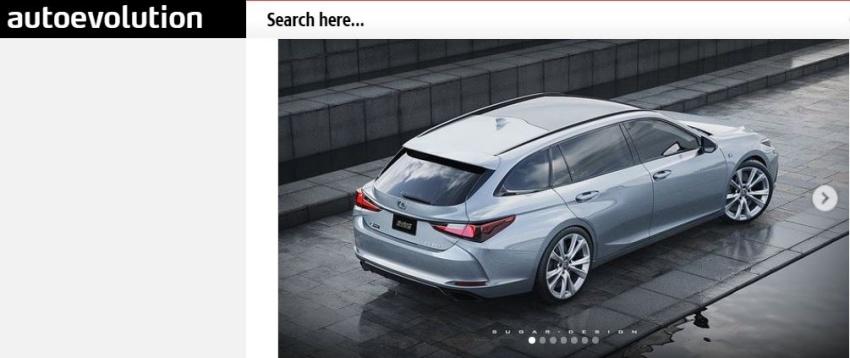 外媒繪製 Lexus ES 旅行車的可能樣貌，引起車迷討論。
