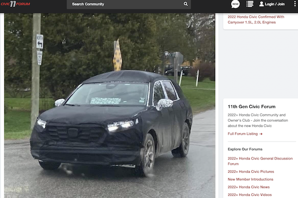 可能會有三排座椅？疑似 Honda CR-V 第六代偽裝車在街頭趴趴走