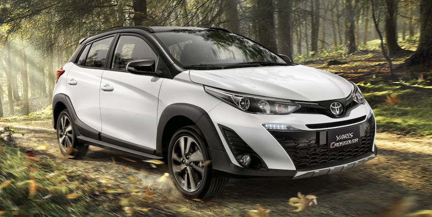 Yaris Crossover 是由國瑞自行開發的車型，有著較高的離地高度。