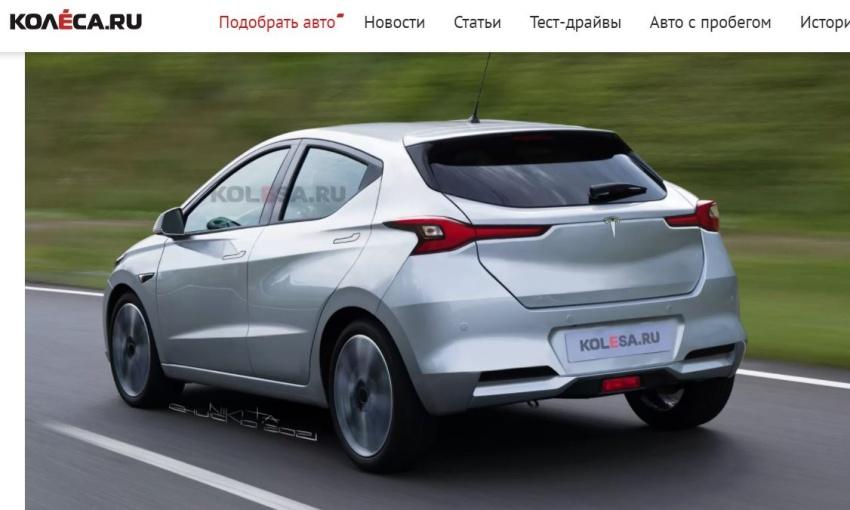 比起現行 Tesla 車款，這款掀背車的肌肉線條更加明顯。