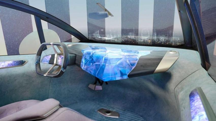 內裝有望導入品牌最新研發的可回收材料環保座艙。圖為 i Vision Circular 概念車。