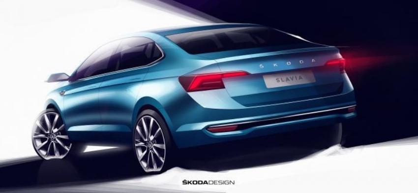 車尾類似新一代 Octavia 設計，形成寬闊的視覺感。