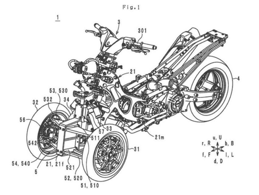 Yamaha 新三輪機車專利圖曝光，預期將是 TMAX 三輪版本。